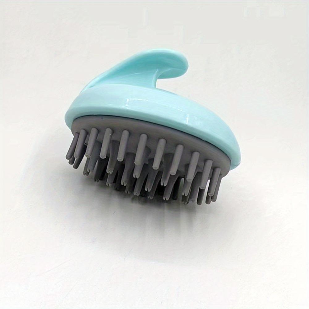 Silicone Scalp Massager and Shampoo Brush - Comfortable Head Massage Comb for Men and Women,Normal Hair, Plastic Bristles, Durable ABS Handle