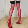 3 Patchowork Transparent Stockings Retro Oil Shiny Nylon Pantyhose Over Knee Long Medias De Mujer Thigh High Stockings