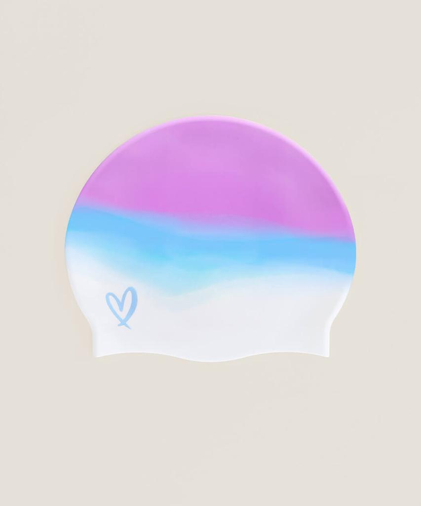 Sseommeotueoliseuteu Silicone Swim Cap_Aqua Heart