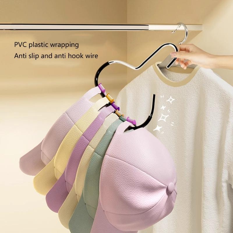 Multipurpose Metal Scarf and Belt Hangers for Wardrobe Nonslip Design for Efficient Organization of Accessories
