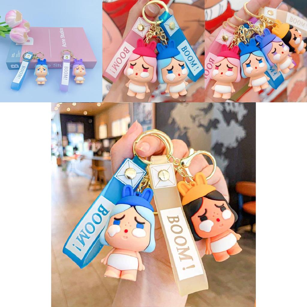 Adorable Crybaby Silicone Keychain Cute Cartoon Bag Charm For Women And Couples
