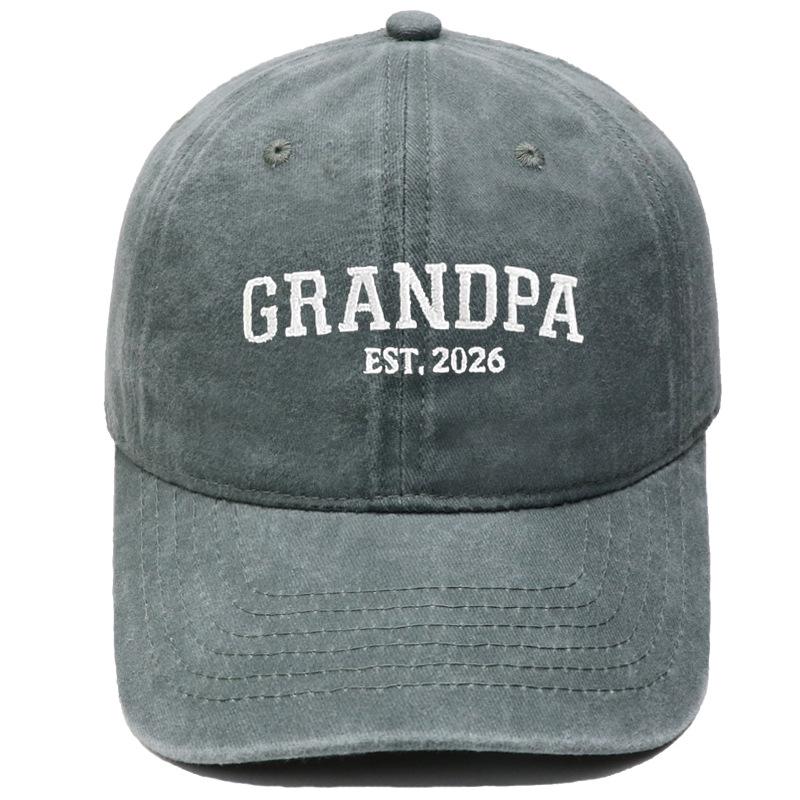Hot Sale DAD MOM Embroidered Baseball Cap Washed Retro Male and Female Couples Casual Versatile Hat