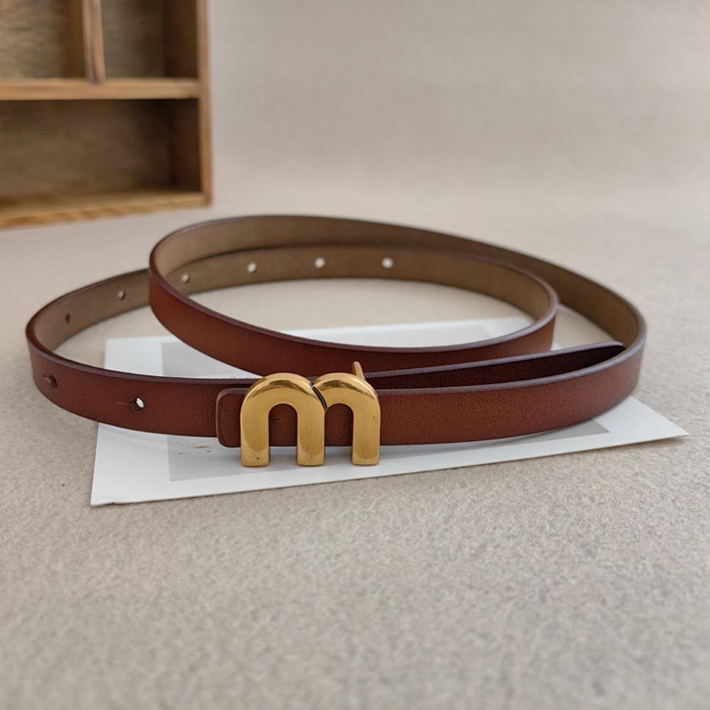 PU Leather Belt Adjustable Waist Strap Casual Waistband  Decor Accessories