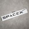 3d ABS Logo Space X Dual Motor Letters Sticker Car Rear Trunk Decal For Tesla Model Y S 3 X Emblem Badge Replacement Accessories