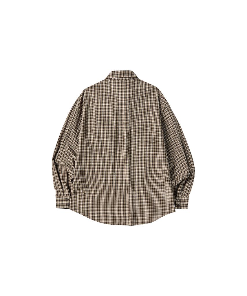 COMONINOZ W Check Shirts [Brown]