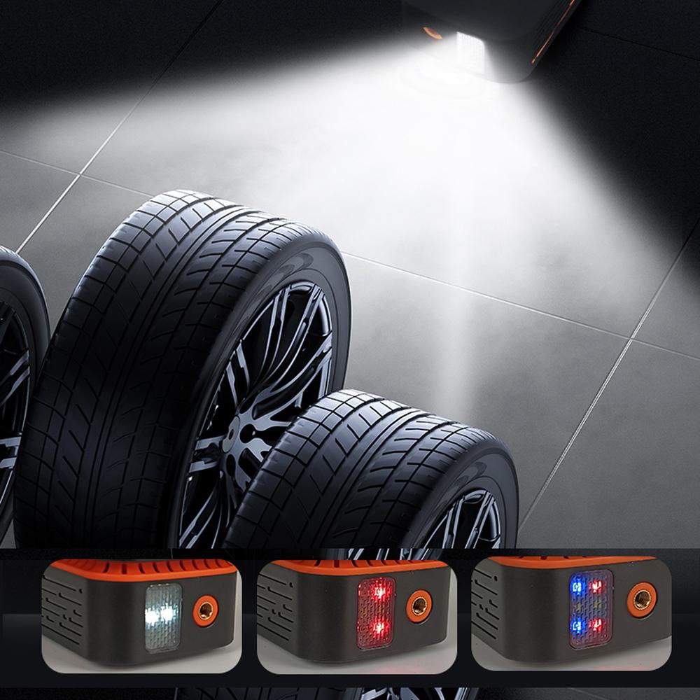 Portable Car Air Pump 150PSI Wireless Air Compressor Handheld Electric Tire Inflator with LED Light Support Power Bank