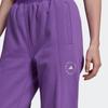 Adidas Stella McCartney Sw Pt Ml Joggers de Cintura Alta con Logo a Rayas para Mujer Parte Inferior Morado HM3818