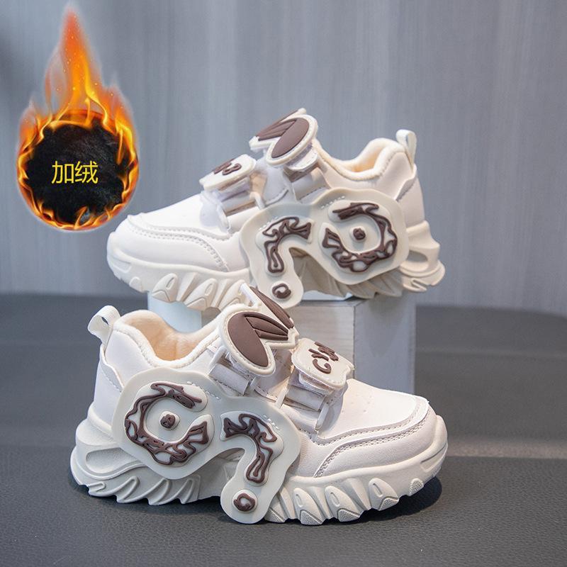 

Девочки спортивные хлопковые туфли детские бархатные кожаные папины туфли милые мультяшные кроличьи ушки туфли принцессы осень и зима две хлопковые туфли 37