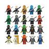 20 peças blocos de construção brinquedos pequenas partículas diy boneca ninjago para crianças aniversário