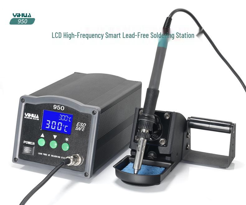 YIHUA-950 Lead-Free Digital Smart Soldering Station, 150W High-Frequency Stable Temperature Control.