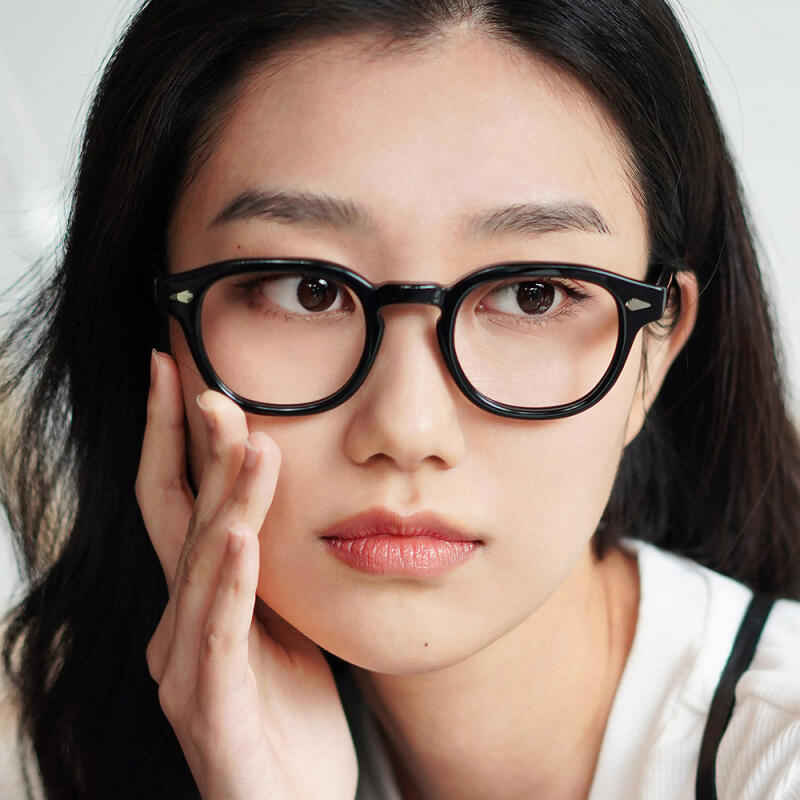 Neo Retro 83100 Horn-Rimmed Glasses Silver Black SILVER BLACK