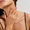 European And American Fashion Design Geometric Crucifix Open Mouth Ring Sets For Women Simple Adjustable Ring Jewerly