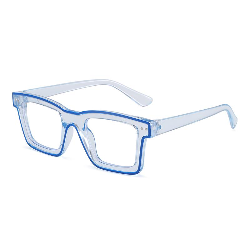 Anti-Blue Light Glasses Colorful Square Eyewear Women Fashion Luxury Eyeglasses Blue Light Blocking Man Lady Computer Eyeglas