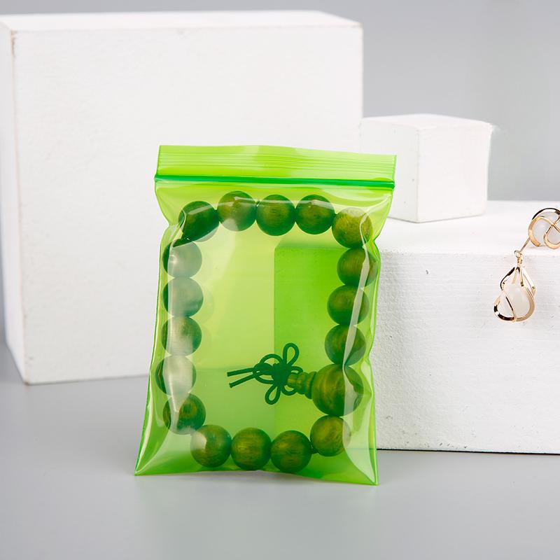 200pcs Colour Trumpet Self Sealing Bag Mini Transparent Thick Jewelry Packaging Bags Plastic Packing Storage Zipper Sealing Bag