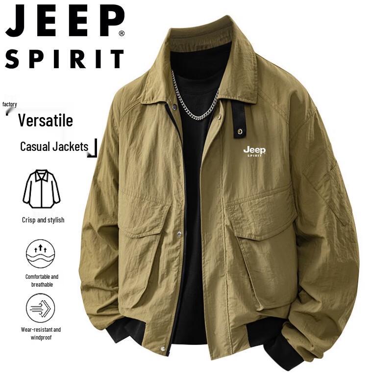 JEEP SPIRIT Herren Freizeitjacke mit Revers