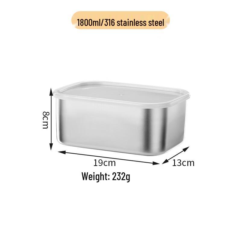 ZISIZ 316 Stainless Steel Heatable Food Storage Container