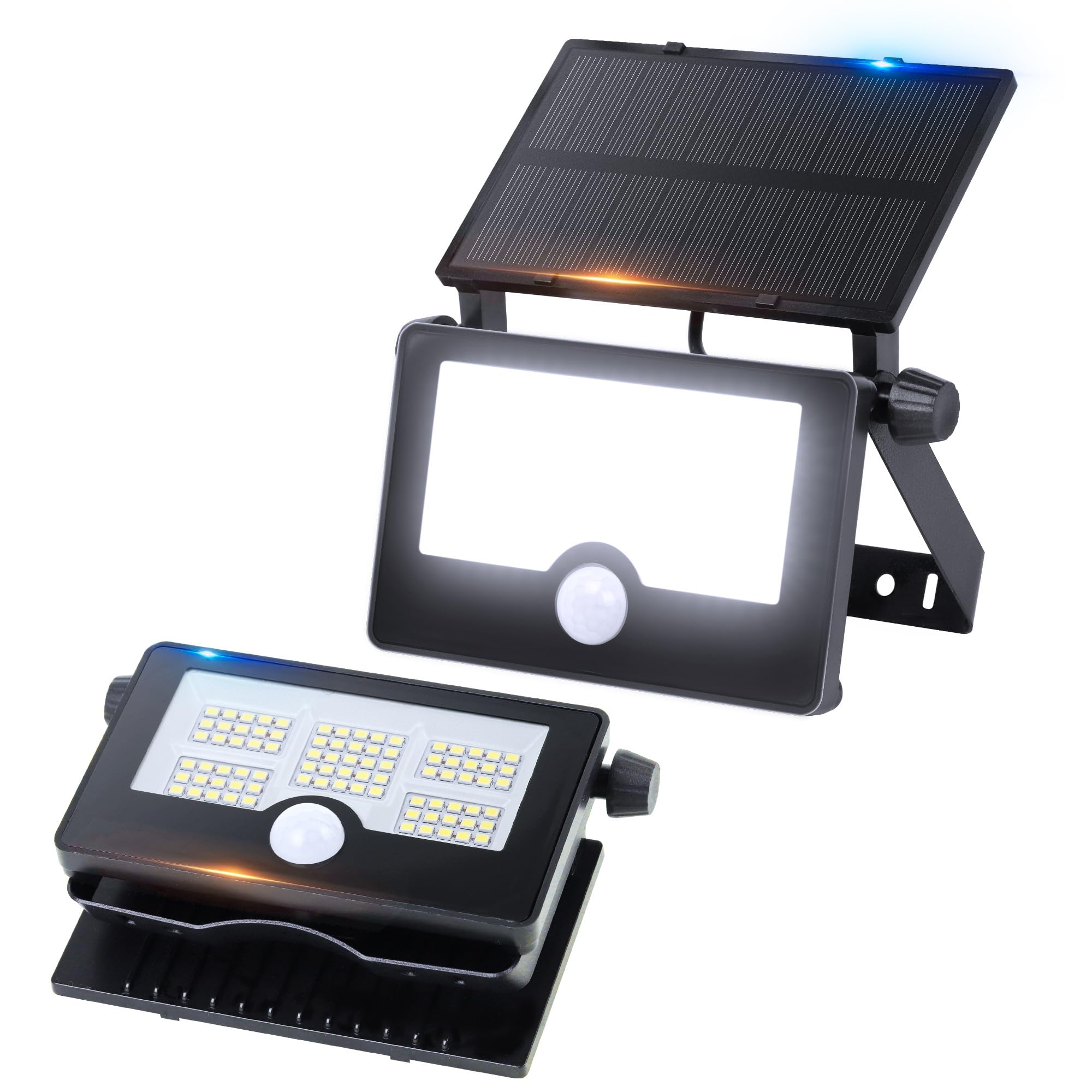 

Solar-Powered Outdoor Motion Sensor Light, Waterproof, Foldable, 1000lm High-Brightness LED, Daylight White, 2400mAH, Type-C Rechargeable, IP67,