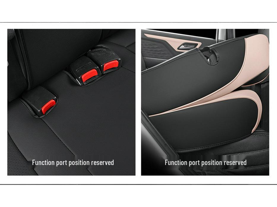 Sihao E10X Car Seat Cushion - Full Leather, Universal Fit, Four Seasons, One-Piece Design for Five-Seaters