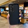 New Silicone Non-Slip Black Phone Case For Samsung Galaxy A35 A34 A33 5G Light Luxurious Washable Phone Cases Shockproof Cover
