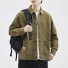 Japanese Retro Tooling Shirt Jacket Men'S Loose Large Size Casual Jacket Versatile Top Trendy Brand