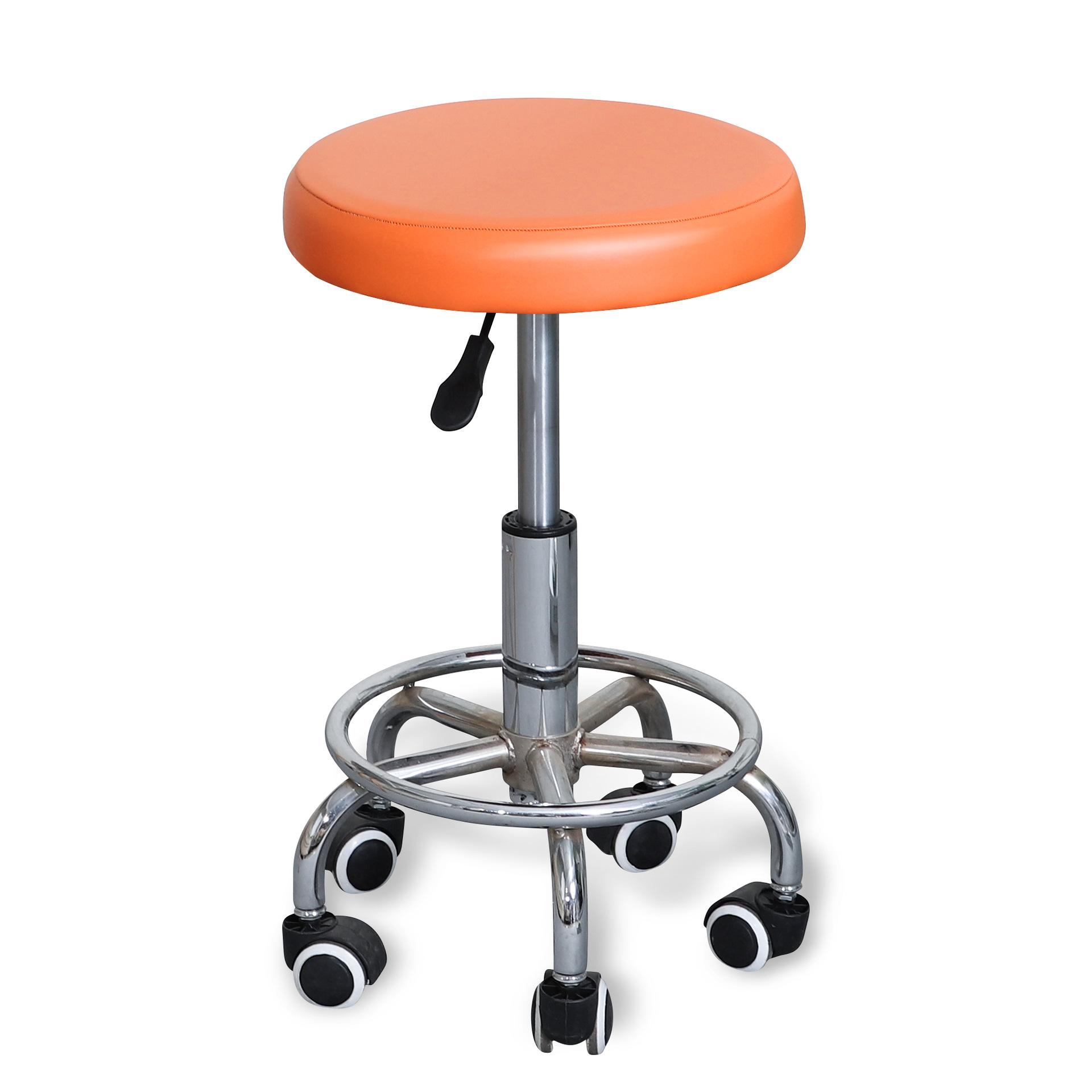 

Однотонный простой эластичный чехол для круглого табурета из искусственной кожи, водонепроницаемый чехол для кресла с подъемником, чехол для подушки сиденья маленького круглого табурета для бара, салона красоты diameter 30-38pu round stool cover-PU оранже