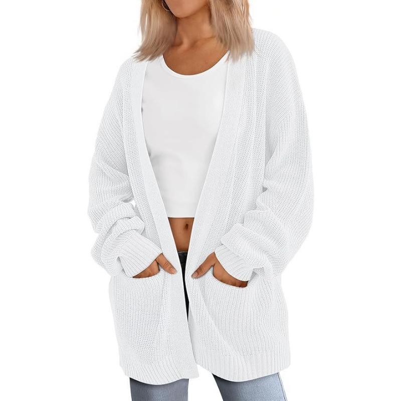 Women S Long Knit Cardigan V Neck Loose Fit Sweater Coat