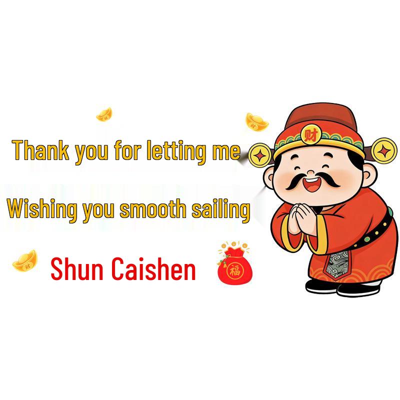 Smooth Sailing & Wealth Wishes Reflective Waterproof Rear Window Sticker