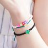 BONBEAU Color Motive Knot Bracelet Daisy Rainbow Clover Knot Thread Bracelet