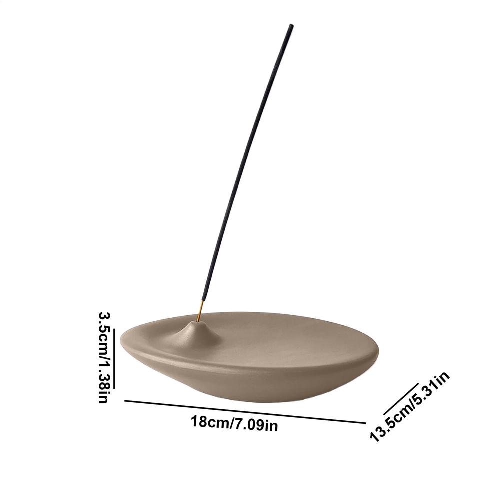 

Керамическая подставка для благовоний Домашний декор Подставка для благовоний Декоративная чаша для окуривания для медитации, комнаты для йоги, настольное украшение