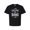 Unisex American Flag Graphic Tee With Stars And Stripes Elements Just Here To Ba