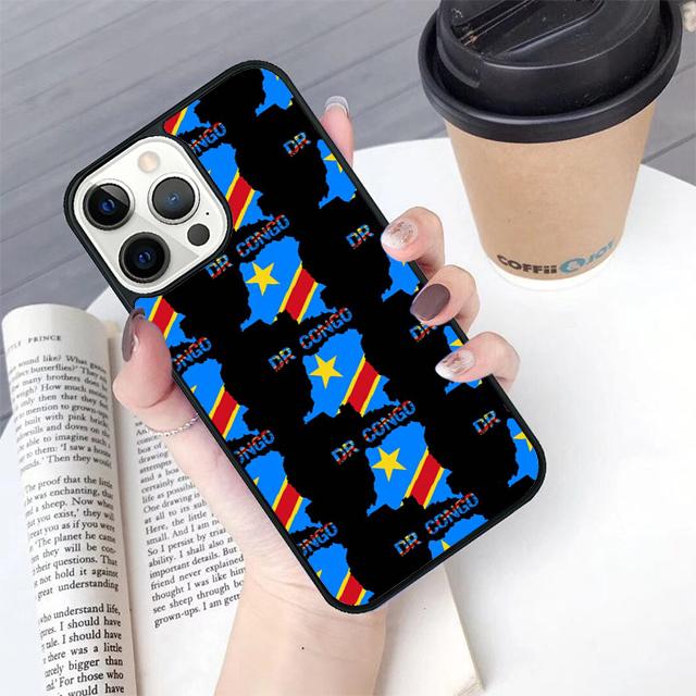 Congo Flag phone Case Cover For iPhone 17 Air 16 15 14 Plus For apple 16 11 12 13 Pro Max coque
