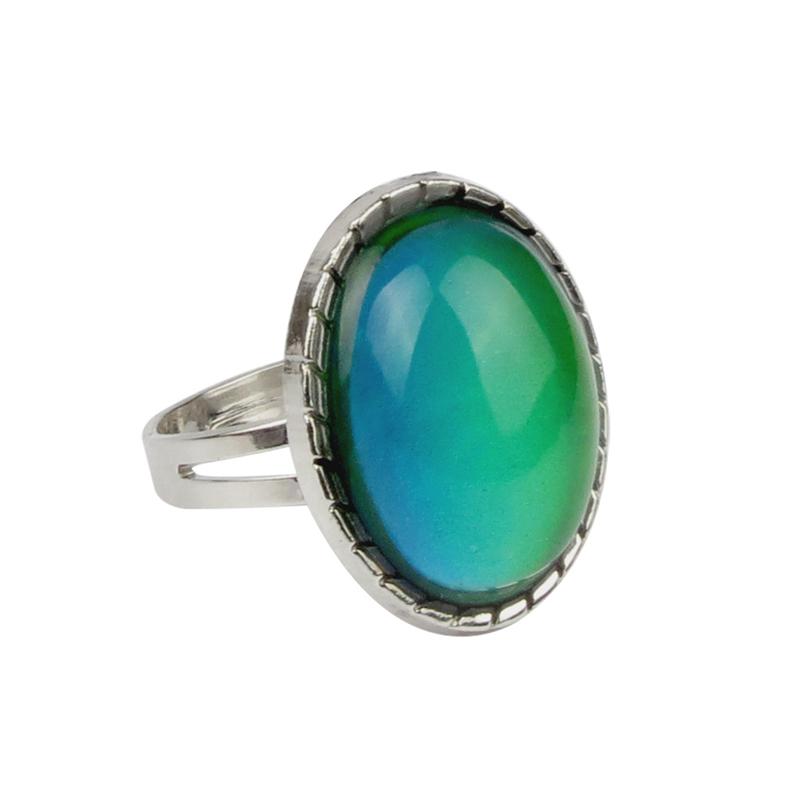 Vintage Adjustable Ring Women Men Emotion Feeling Changing Color Mood Temperature Couple Ring Jewelry