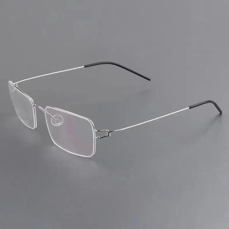Metal Frame Ultra Light Anti Blue Light Reading Glasses Fashionable Square Presbyopia Glasses for Men Women