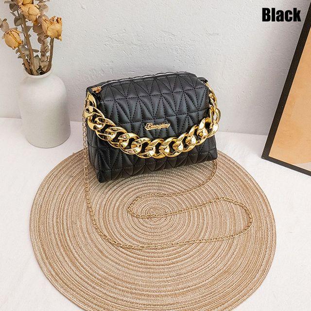 Fashion Women Girls Shoulder Bags Chain Handbags PU Leather Female Large Capacity Casual Crossobdy Clutch Purse