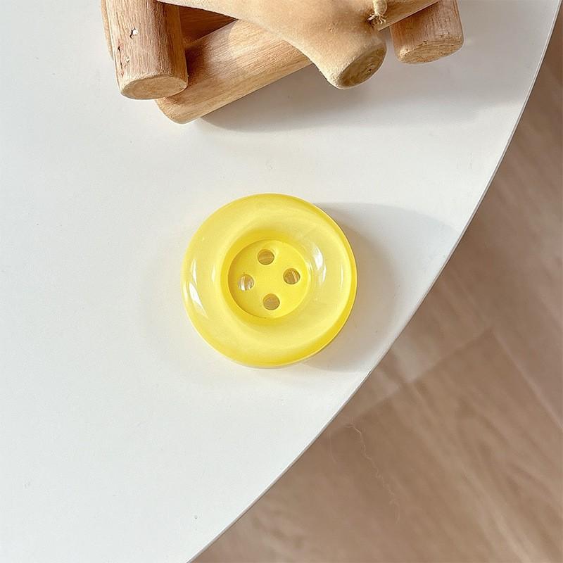

Dopamine Fresh Simple Button Phone Airbag Bracket Adhesive Korean Style Desktop Lazy Ring Cross Border