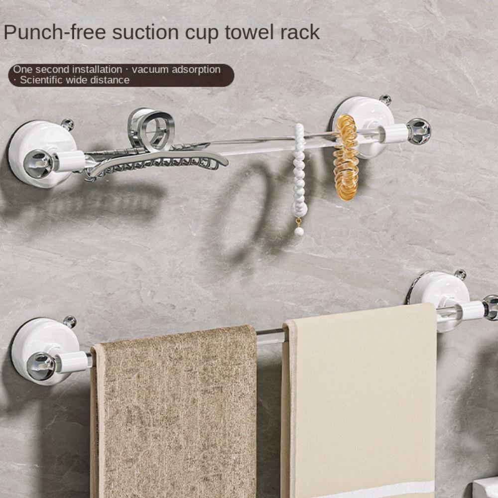 

Wall Mounted Slipper Rack Multipurpose Bathroom Storage Rod New Towel Rack 40cm
