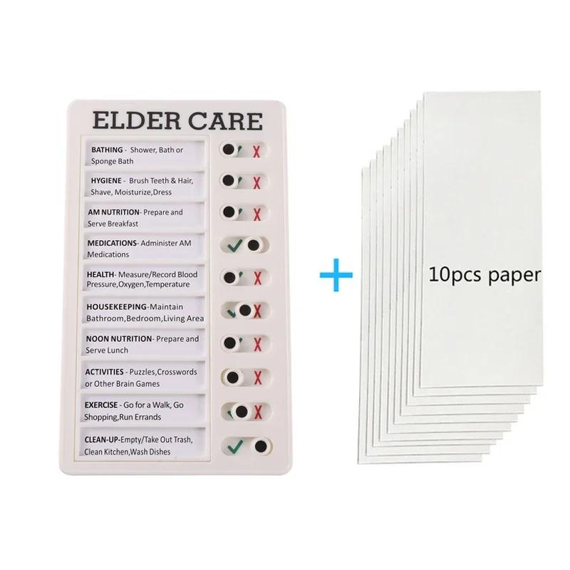 Reusable My Chores Checklist Daily Planner Memo Plastic Board Chore Chart Responsibility Behavior for Kid Self-discipline Card