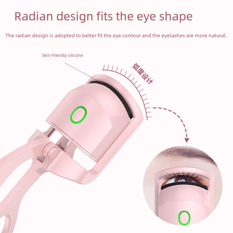 Meifan Long-lasting Heated Eyelash Curler - Mini Portable Wide Mouth Design
