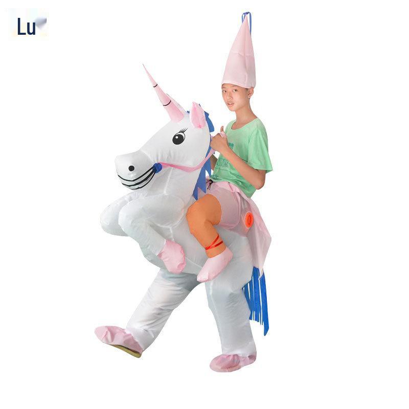 Cross-Border Humorous Party Cosplay Parent-Child Unicorn Inflatable Costume