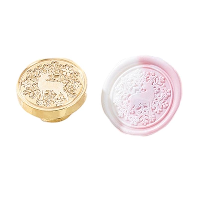 Floral Pattern Wax Seal Stamp Head for Valentine Card Wedding Invitation Envelope, Exquisite Pattern Wax Seal Stamp Head