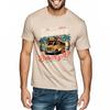 Tshirts for men Printed Women Crew Neck t shirt Black School Bus Summer Break Beach Scene Hiphop Unisex Teeshirt Trendy Tshirt
