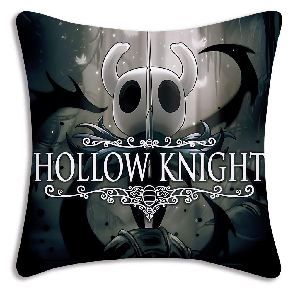 For Hollow k-knight the knights Pillow Covers Cartoon Sofa Decorative Home Double-sided Printing Short Plush Cute Cushion Cover