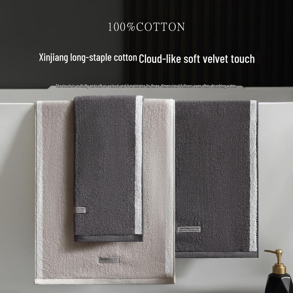 2025 New Style 7A Antibacterial Pure Cotton Lint-Free Absorbent Face Towel for Men, Women, Couples