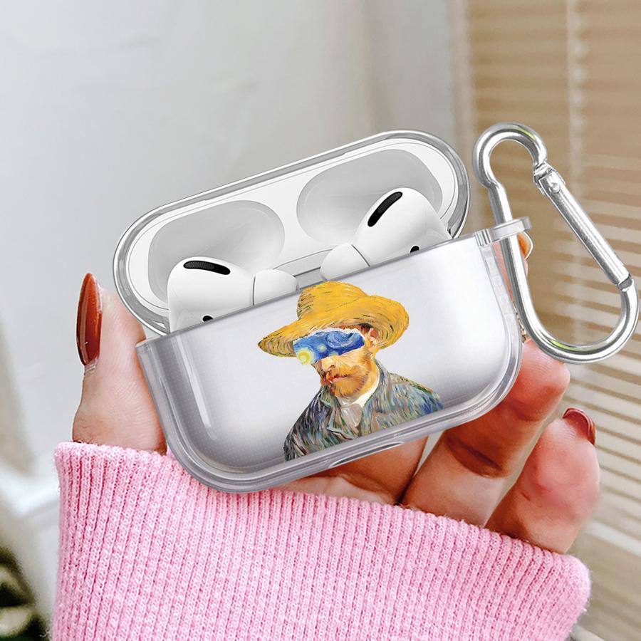 Clear Earphone Cases Cover Case For Airpods Pro2 3 2 Pro3 4 Pro 1 Van Gogh Design