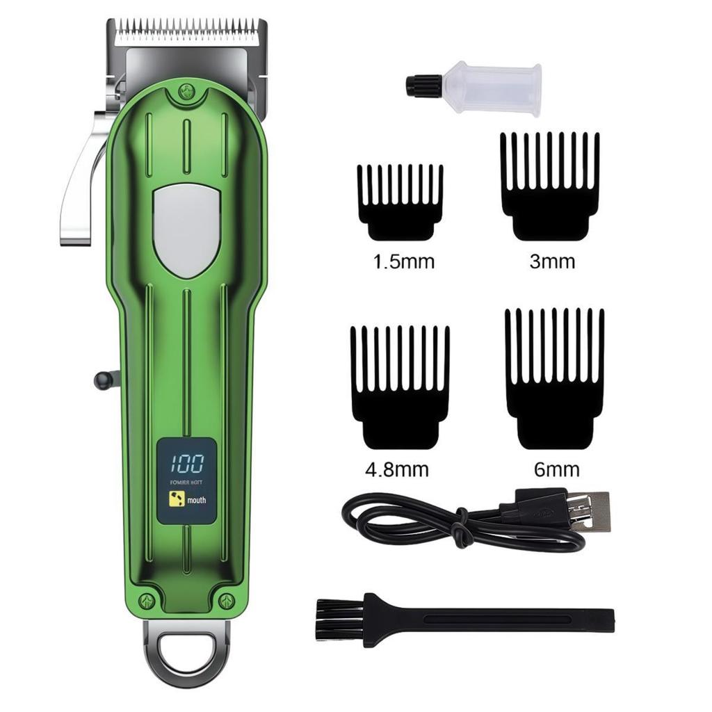 Electric Hair Clipper & Trimmer with Engraving Capability for Bald Heads