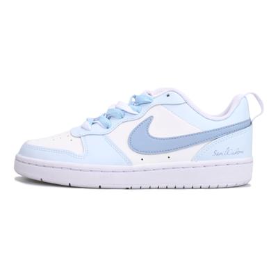 Court Borough Foam Sweet Bean SAML Slip Resistant Abrasion Resistant Low Top Skateboard Shoes Women's Dusty Blue DQ5979-100(Team6-)