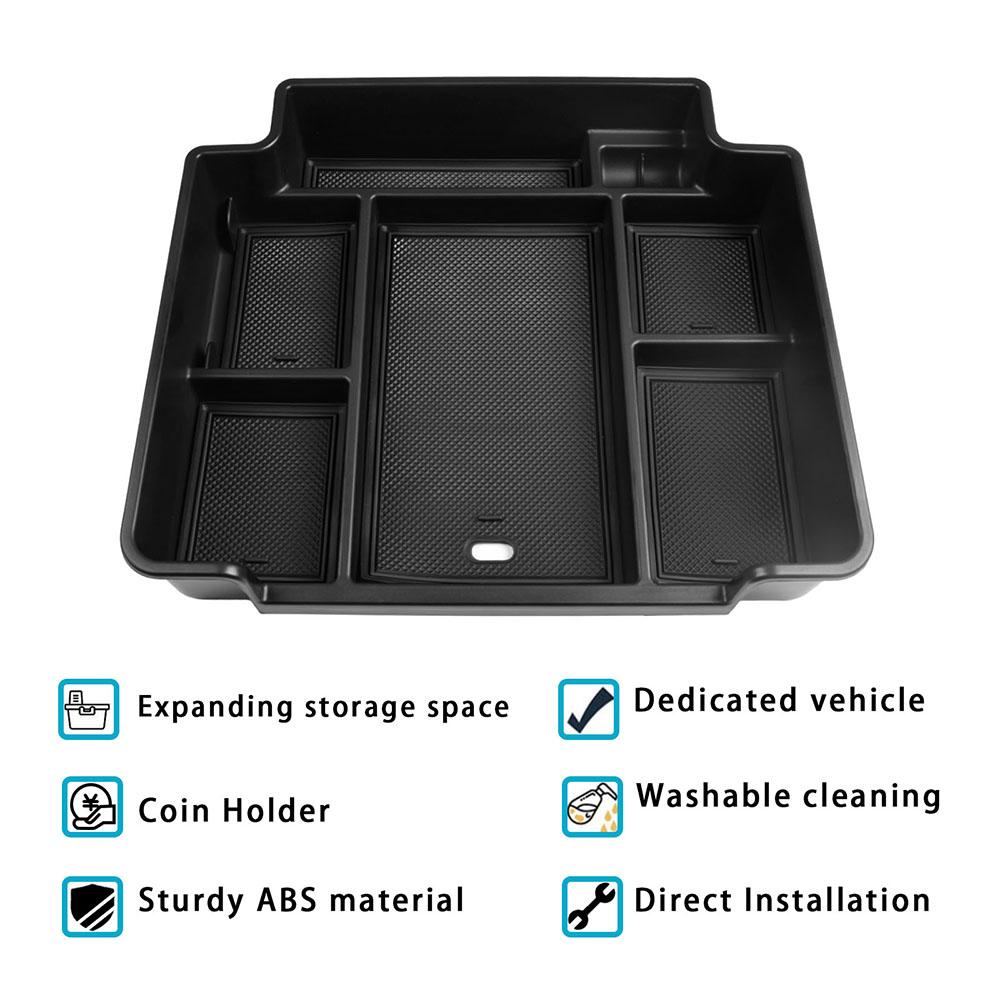 Full Size Center Console Organizer for Chevy Suburban Tahoe GMC Yukon Accessories 2025-2025, Interior Armrest Storage Box