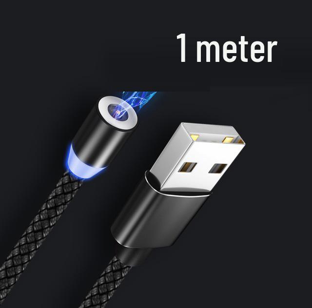 

Магнитный плетеный кабель для быстрой зарядки 3-в-1 для смартфонов