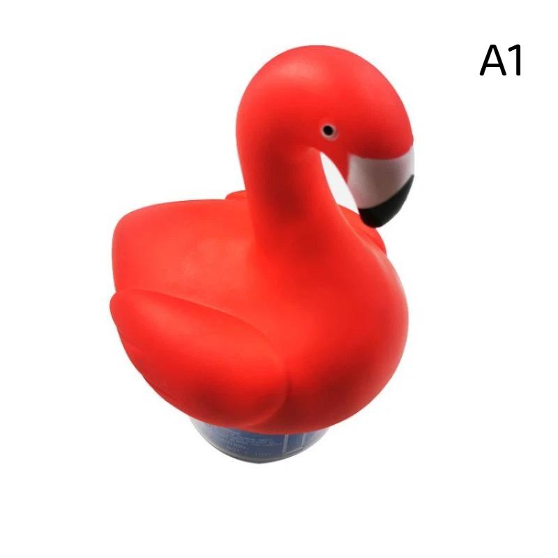1 Pezzo Dosatore Galleggiante per Pastiglie Chimiche Piscina Flamingo Tartaruga Anatra Dosatore Cloro Piscina per Spa