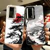 Japanese Minimalist Pine Tree Shockproof Phone Case for Xiaomi Poco X7 X6 X5 X3 Pro F7 Ultra M8 Redmi 15C 15 14C 13C 12C 10C 13